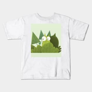 Lazy Green Snail Kids T-Shirt